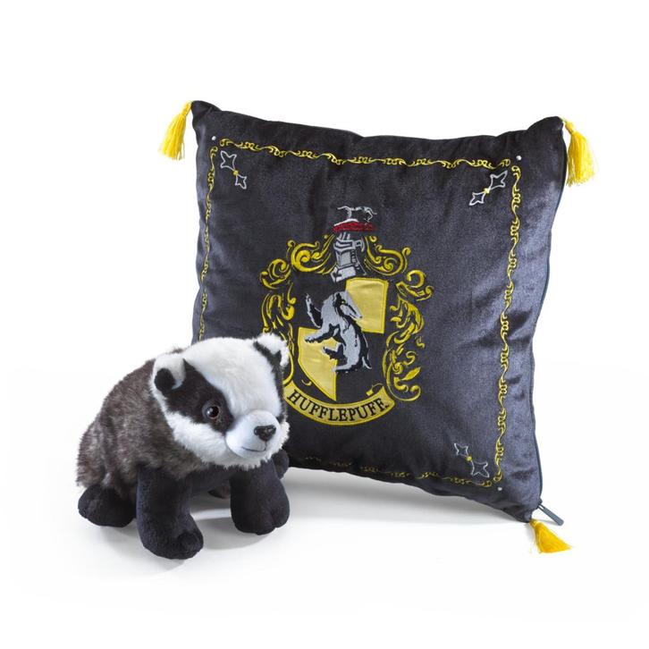 Harry Potter Hufflepuff Kussen en Knuffel, Verzamelen, Harry Potter, Nieuw, Ophalen of Verzenden