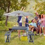 Tuintafel -  - Opvouwbaar - Donkergrijs, Caravans en Kamperen, Ophalen of Verzenden, Nieuw