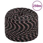 vidaXL Boot touw 6 mm 250 m polypropyleen zwart, Verzenden, Nieuw