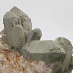 Estetico TRIDENTE van gekloriteerde kwarts, alpien, Verzamelen, Mineralen en Fossielen