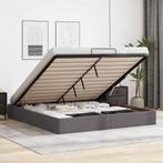 vidaXL Bedframe zonder matras 180x200 cm kunstleer grijs, Verzenden, Nieuw