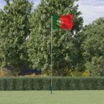 vidaXL Vlag met vlaggenmast Portugal 5,55 m aluminium, Diversen, Verzenden, Nieuw