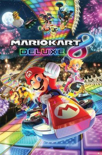 Hole in the Wall Mario Kart Maxi Poster-Mario Kart 8 Deluxe beschikbaar voor biedingen