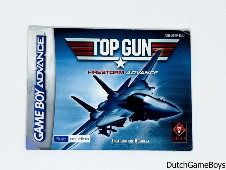 Gameboy Advance / GBA - Top Gun - Firestorm - EEU - Manual, Games en Spelcomputers, Games | Overige, Gebruikt, Verzenden