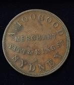 Australië. 1 Penny Merchant token 1855 Pitt & King (Zonder, Postzegels en Munten