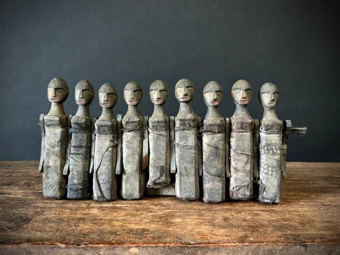 Storyteller puppets - Santal - Bihar - India (Zonder, Antiquités & Art, Art | Art non-occidental