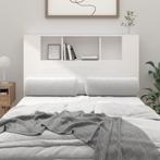 vidaXL Armoire de tête de lit blanc brillant, Maison & Meubles, Chambre à coucher | Lits, Neuf, Verzenden