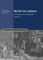 Boom Juridische studieboeken  -   Recht in context, Sanne Taekema, Jeanne Gaakeer, Verzenden
