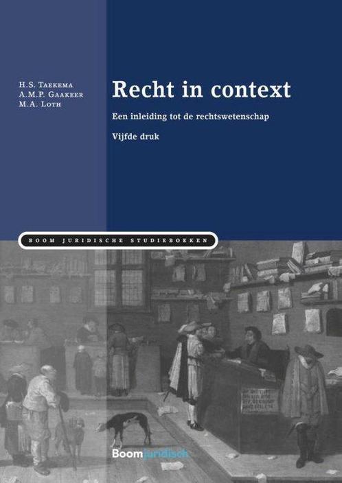 Boom Juridische studieboeken  -   Recht in context, Boeken, Wetenschap, Gelezen, Verzenden