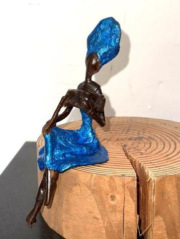 Abdoulaye Derme - sculptuur, Figurine - 20 cm - Koud geverfd beschikbaar voor biedingen