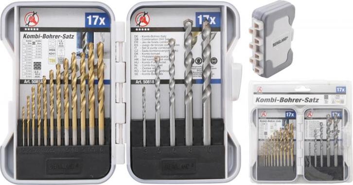 Combi-borenset 1,5 - 10 mm 17-dlg, Auto diversen, Autogereedschap, Verzenden