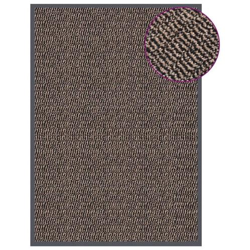 vidaXL Deurmat getuft 60x90 cm donkerbruin, Tuin en Terras, Deurmatten, Nieuw, Verzenden