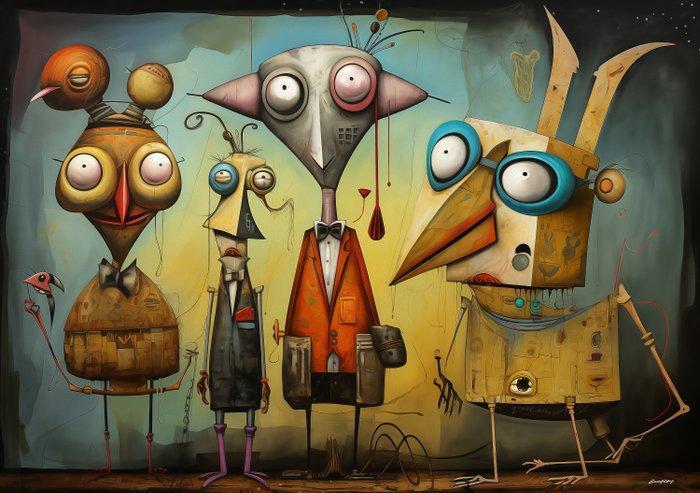 Giancarlo Colombo - GCD Art - Weirdos #59, Antiek en Kunst, Kunst | Designobjecten