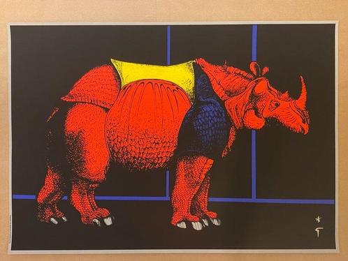 René Gruau - UNTITLED (THE RHINOCEROS) - Années 1990, Antiek en Kunst, Kunst | Tekeningen en Fotografie
