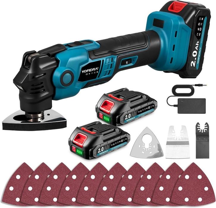 Yofidra accu oscillerende gereedschap, oscillerende zaag met, Doe-het-zelf en Bouw, Gereedschap | Overige machines, Verzenden