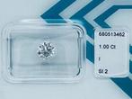 1 pcs Diamant (Naturelle) - 1.00 ct - Rond - I - SI2 -, Nieuw