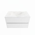 MONDIAZ VICA-DLUX 80cm badmeubel onderkast Talc 2 lades., Ophalen of Verzenden, Nieuw, Overige typen