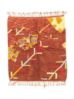 Bruine abstracte Marokkaanse tapijt - Berber hedendaags, Nieuw