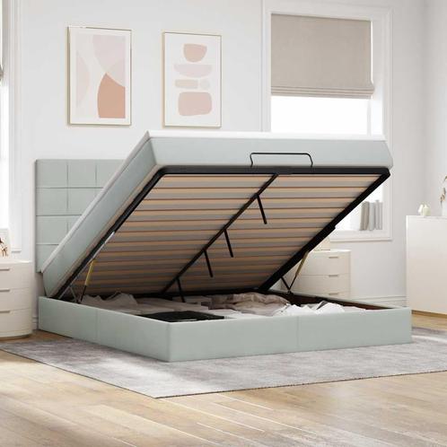 vidaXL Ottoman bed met matrassen 160x200cm fluweel, Huis en Inrichting, Slaapkamer | Bedden, Nieuw, Verzenden