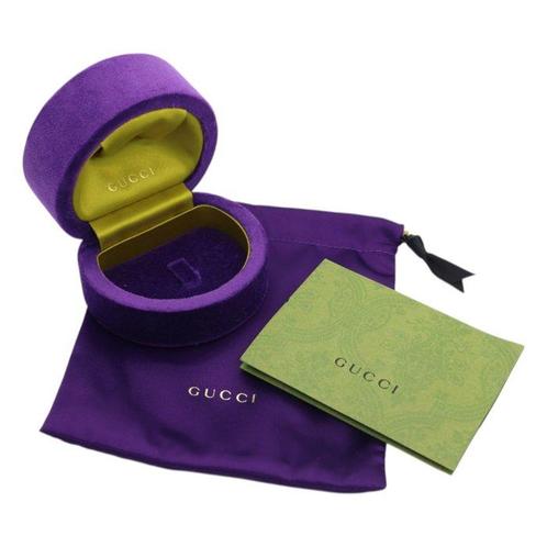 Gucci - Bague - GG - 18 carats Or blanc - diamants pavés, Handtassen en Accessoires, Ringen