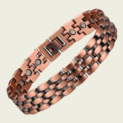 Luxe gezondheidsarmband magnetisch koper - 1,3 cm, Sport en Fitness, Gezondheidsproducten en Wellness, Ophalen of Verzenden
