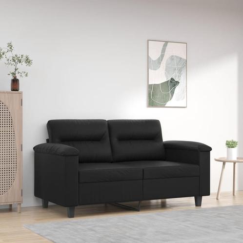 vidaXL Tweezitsbank 120 cm kunstleer zwart, Huis en Inrichting, Zetels | Zetels, Nieuw, Verzenden