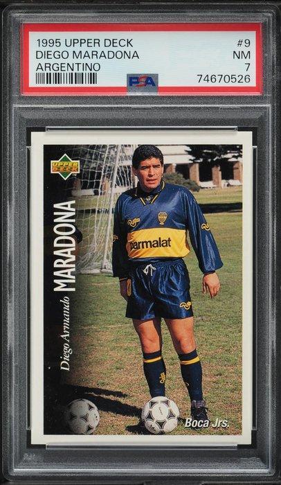 1995 Upper Deck Futbol Argentino Diego Maradona #9 PSA 7, Hobby & Loisirs créatifs, Jeux de cartes à collectionner | Autre