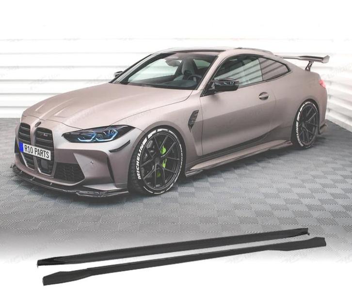 RAJOUTS DES BAS DE CAISSE BMW G82 G83 20- M4 NOIR BRILLANT, Auto-onderdelen, Carrosserie, Verzenden