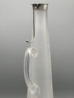 Karaf - Glas, Zilver - zilveren pr 925, Antiek en Kunst