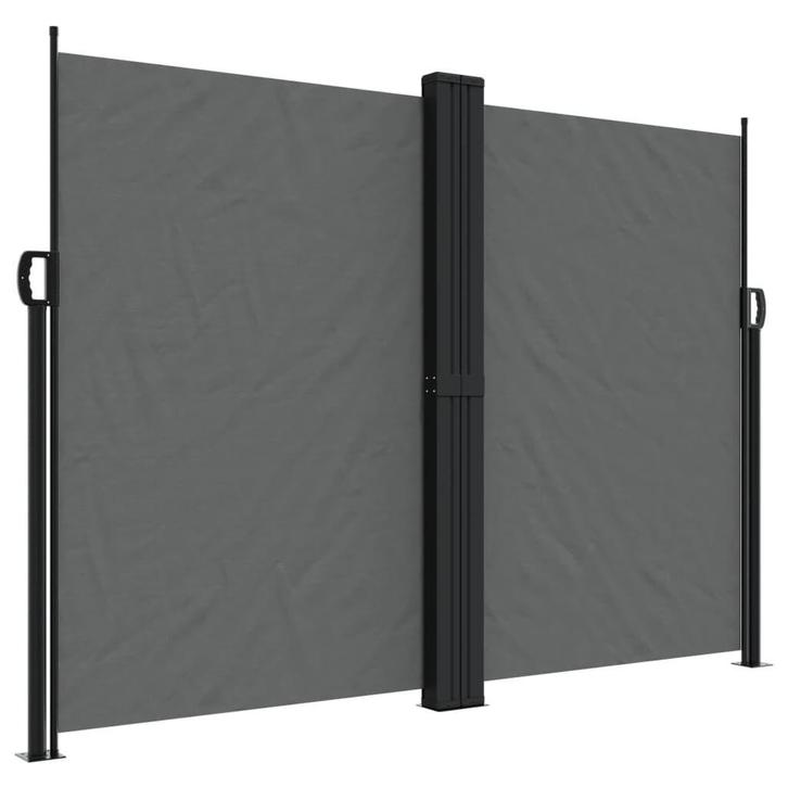 Uittrekbaar Windscherm 180x600cm Antraciet | Retour Deal..., Tuin en Terras, Tuinschermen, Nieuw, Staal, 150 tot 200 cm, 200 cm of meer