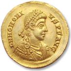 Romeinse Rijk. Honorius (393-423 n.Chr.). Goud Solidus,
