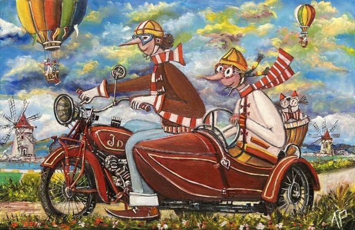 Artur Pachta (1971) - Oh, the wind in your hair, my love, Antiquités & Art, Art | Peinture | Classique