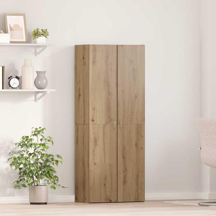 vidaXL Kantoor kast artisanaal eikenkleurig 60 x 32 x 153, Huis en Inrichting, Kasten | Overige, Nieuw, Verzenden