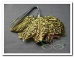 Brokaat bladeren goud blaadjes 28x44 mm Brokaat bladere, Nieuw