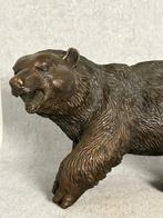 Groot standbeeld Beer - Brons - Eind 20e eeuw, Antiek en Kunst