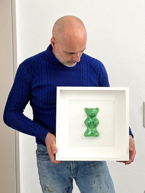 D - Uli -  HARIBO  Green Metallic Effekt, Antiek en Kunst, Kunst | Schilderijen | Modern