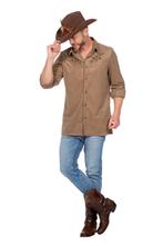 Western Blouse Bruin Heren, Kleding | Heren, Verzenden, Nieuw