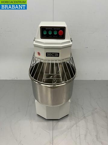 RVS HCB Spiraalkneder deegmenger deegmixer 40 liter 230V, Ophalen of Verzenden