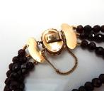 Armband - 14 karaat Geel goud Granaat - Granaat, Nieuw