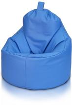 Zitzak fauteuil blauw - zitkussen relaxkussen - gevuld -..., Huis en Inrichting, Zitzakken, Ophalen of Verzenden, Nieuw
