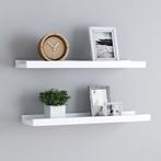 vidaXL Fotoplanken 2 st 40x9x3 cm MDF wit, Verzenden, Nieuw