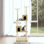 vidaXL Kattenmeubel met sisal krabpalen 141 cm crèmekleurig, Dieren en Toebehoren, Verzenden, Nieuw