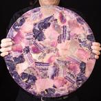 Geen reserve Tafel in mozaïek van natuurlijke fluoriet – Een