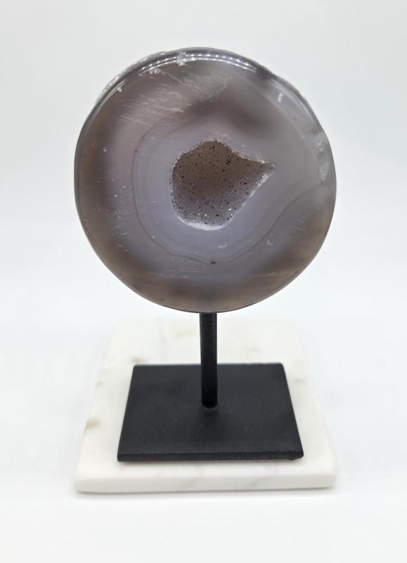 Druzy Agaat op standaard (zie filmpje), Handtassen en Accessoires, Edelstenen, Ophalen of Verzenden