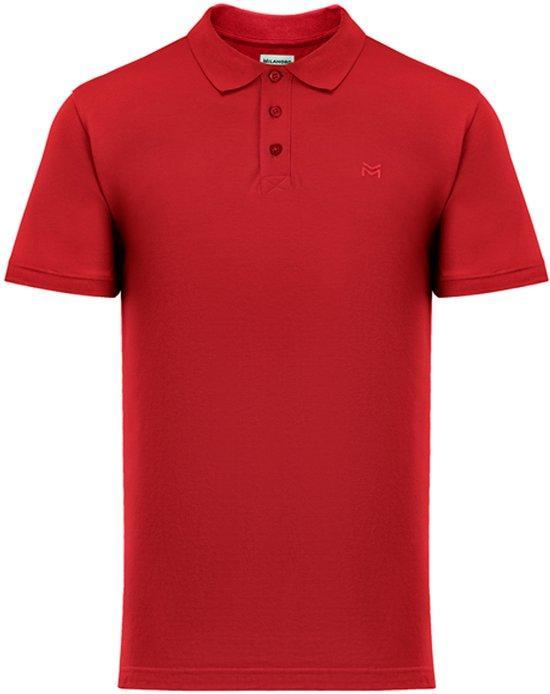 Tweedekans | Milanoro - Elegante polo voor heren - Rood - M, Kleding | Dames, Overige Dameskleding, Ophalen of Verzenden