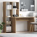 vidaXL Bureau artisanaal eikenkleurig 138.5 x 55 x 143 cm, Huis en Inrichting, Bureaus, Verzenden, Nieuw