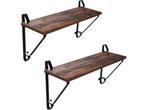 Veiling - iBella Living industriële zwevende wandplank set, Huis en Inrichting, Woonaccessoires | Wandplanken en Boekenplanken