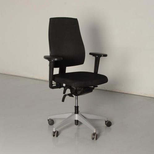 Interstuhl 154G bureaustoel, zwart, 4D armleggers, Maison & Meubles, Chaises de bureau, Enlèvement ou Envoi