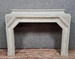 cheminée époque Art Déco en bois laqué en faux semblant de