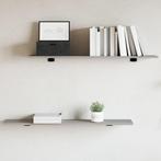 vidaXL Wandschappen 4 st 100x20x1,5 cm bewerkt hout grijs, Huis en Inrichting, Woonaccessoires | Wandplanken en Boekenplanken
